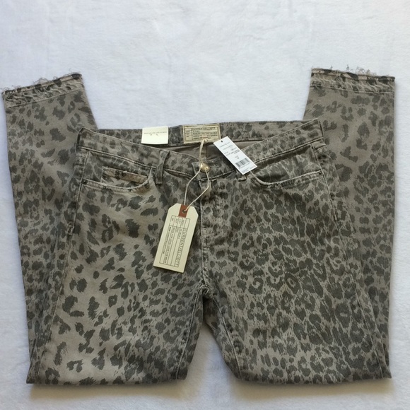 Current Elliot grey leopard skinny jeans Sz 28 - Picture 6 of 8